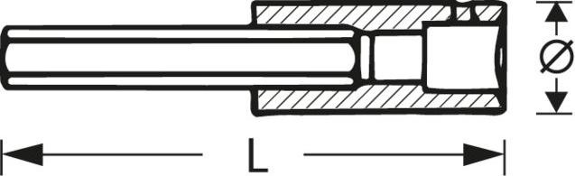 Productafbeelding Stahlwille Inbussleutels 1/4DRx4mm (4 mm)
