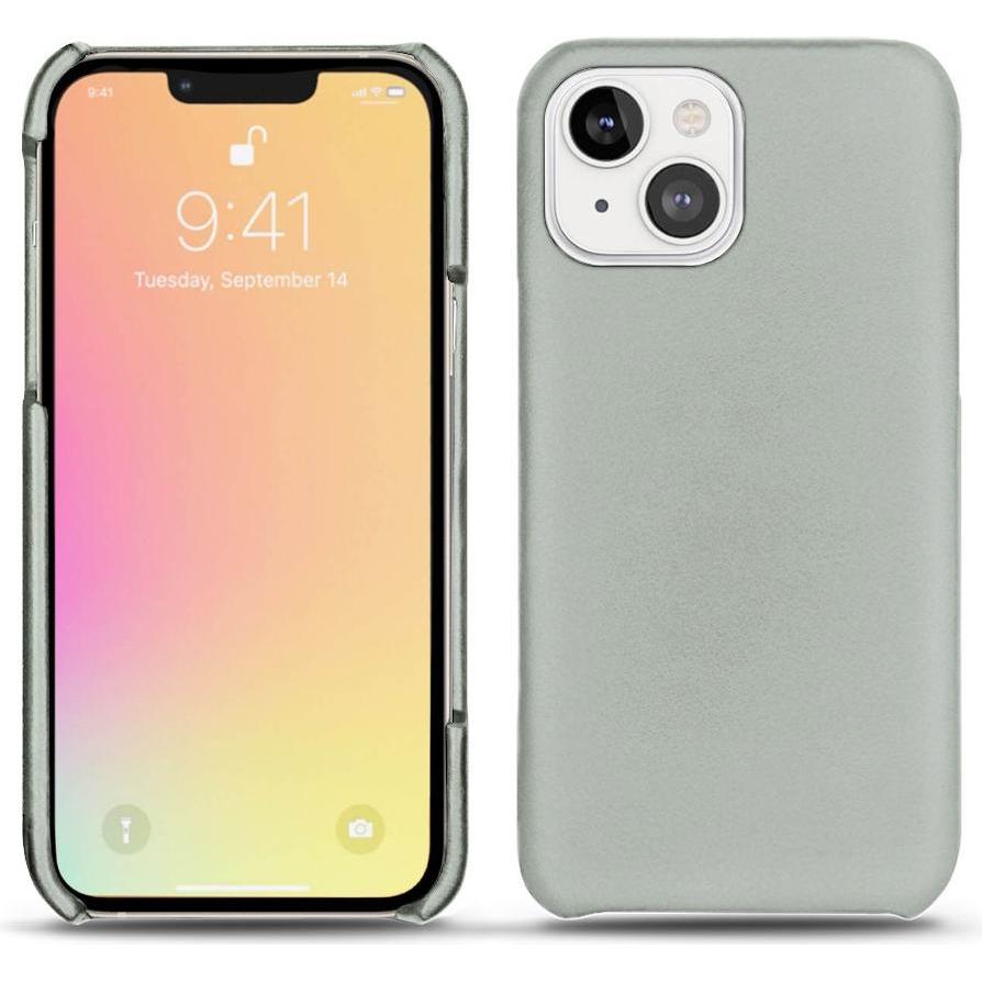 Noreve Lederschutzhülle (Apple iPhone 13 mini), Smartphone Hülle, Grau
