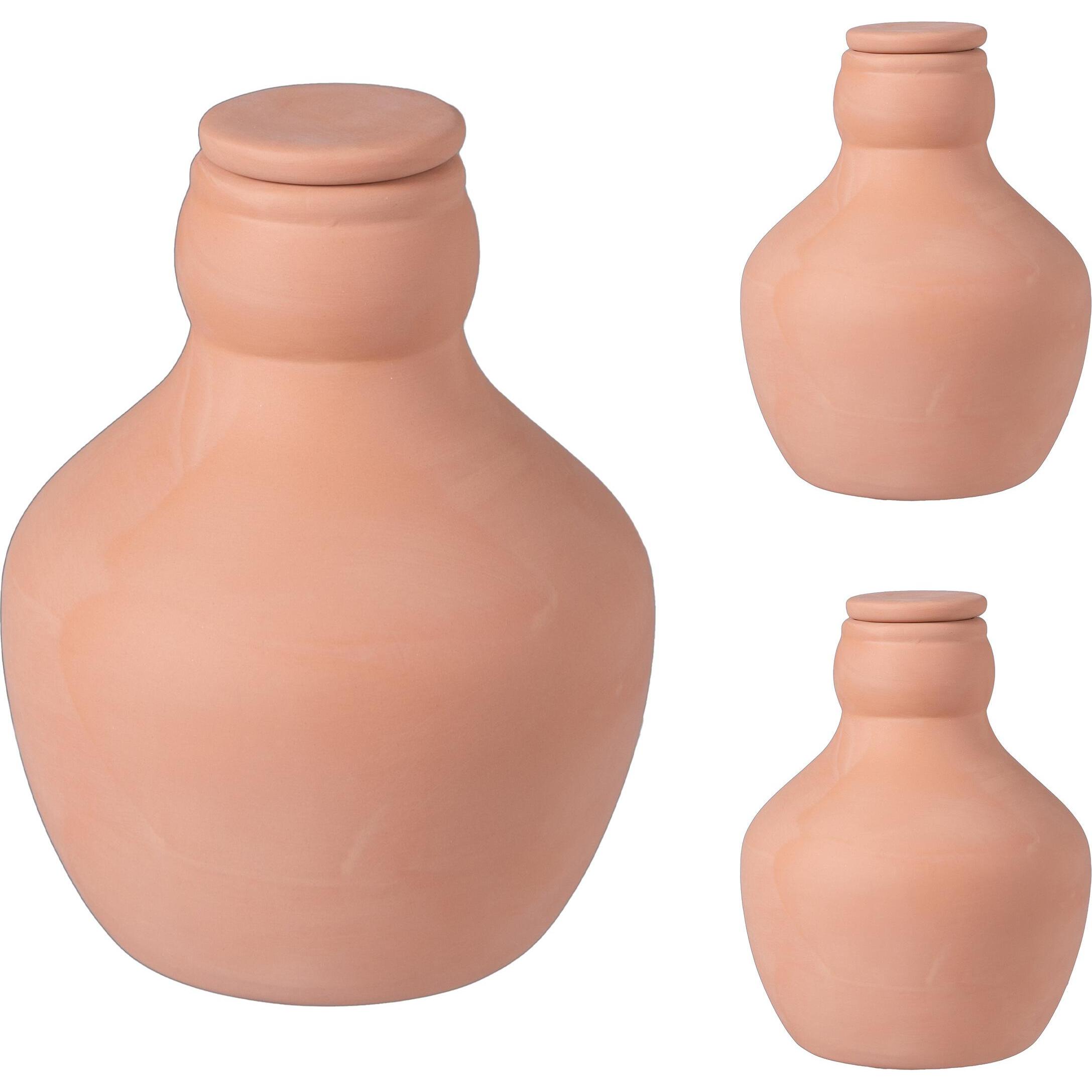 Relaxdays, Palloni da irrigazione + cono di argilla, 3x Olla (Palline per l'irrigazione)