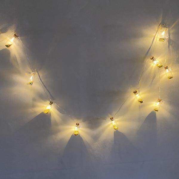 Actual product image Kögler LED fairy lights with glass bottle, 165cm (1.65 m)
