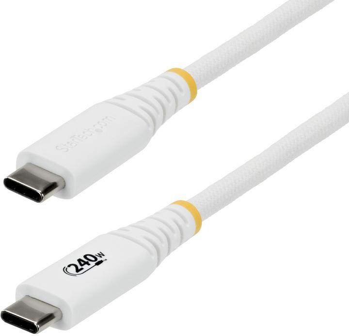Immagine prodotto StarTech .com S2CEPR3MW-USB-CABLE, 3 m, USB C, USB C, USB 2.0, 0,48 Gbit/s, Bianco (3 m, USB 2.0, 240 W)