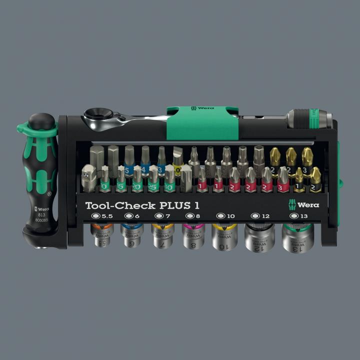 Produktbild Wera Tool-Check Plus 1 (Innensechsrund TX, Kreuz Pozidriv PZ, Kreuz Phillips PH)