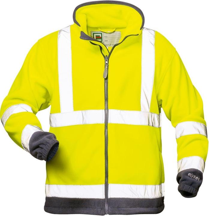 Actual product image Magni Elysee high-visibility fleece jacket "Valentin", 1 piece, size L, yellow/navy, 22709-L (L)