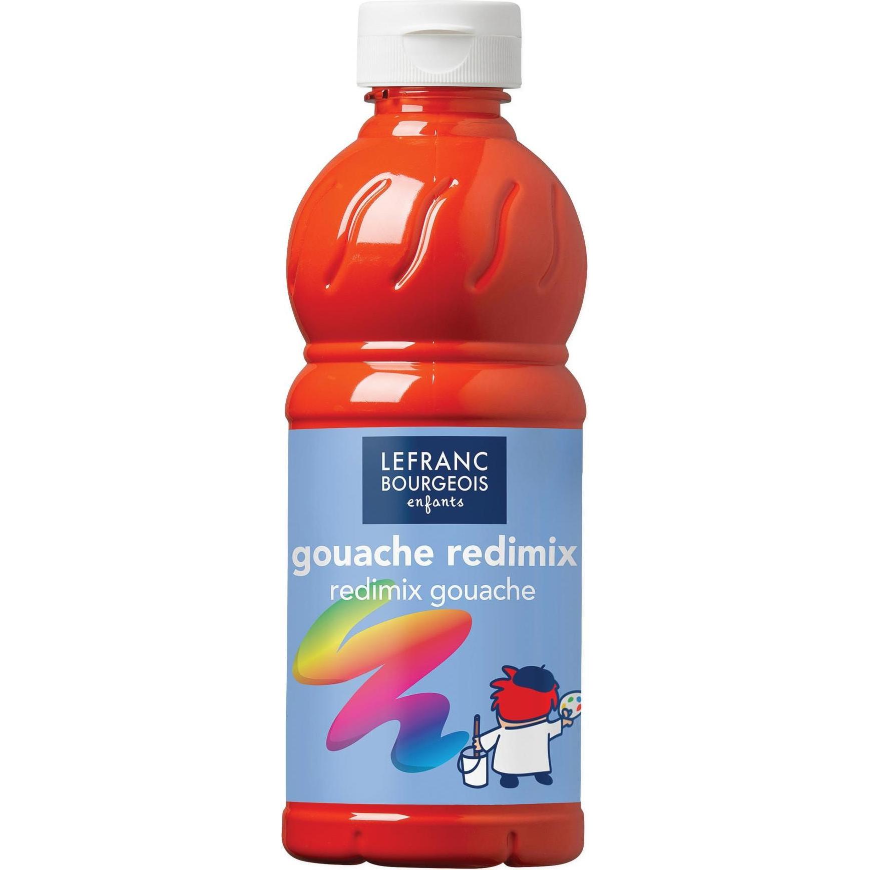 Lefranc & Bourgeois, Künstlerfarbe + Bastelfarbe, C&C Gouache Redimix (Zinnober, 500 ml)