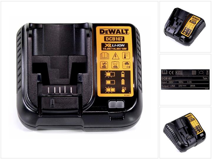 Produktbild DeWalt DCB 107 Ladegerät XR 10,8V-18V für Li-Ion Akkus (10.8 V)