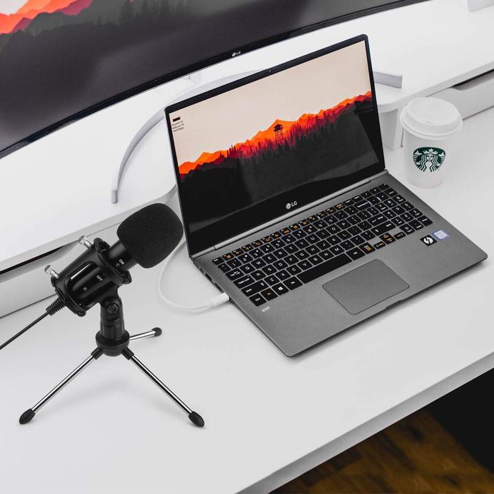 Immagine prodotto PhoneLook Microfono professionale per streaming e studio + gioco con filtro antirumore USB