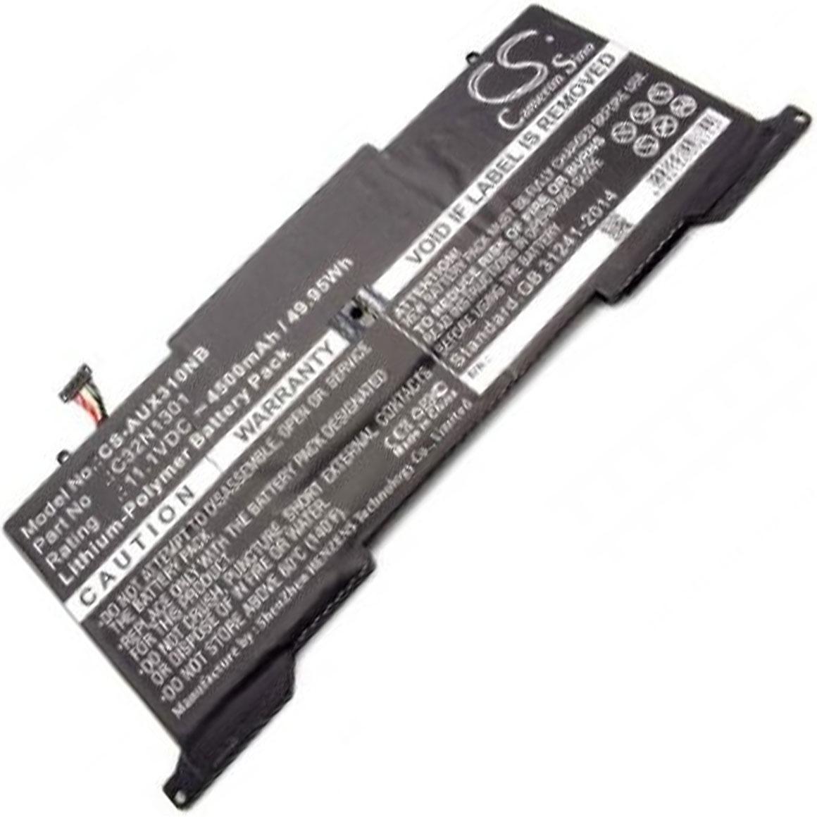 AccuCell Akku passend für Asus ZenBook UX31LA, UX31LA-C4078H, C32N1301, 11,1V 4500mAh (4500 mAh), Notebook Akku