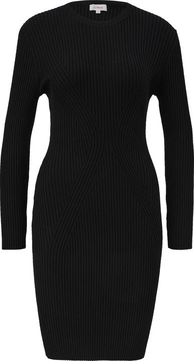 Image du produit s.Oliver Kleid Geripptes Strickkleid aus Viskosemix (46)