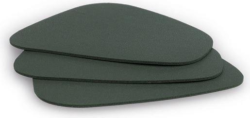 Actual product image Zeller Present Glasuntersetzer-Set Kunstleder 2-farbig 4-teilig 10x12 cm (4x, Glass coaster)