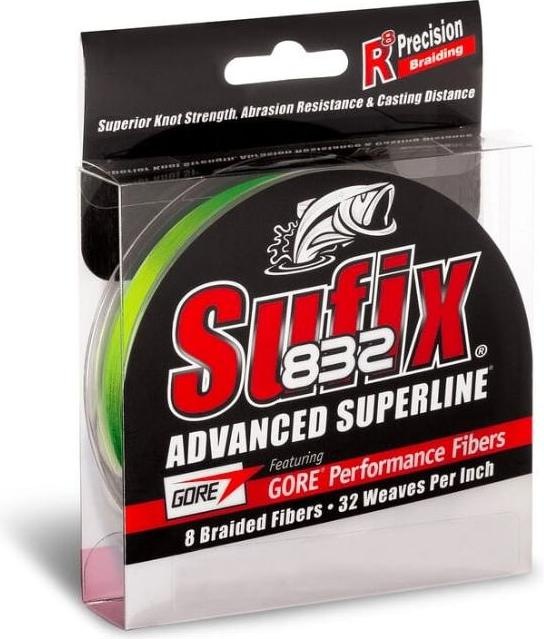 Immagine prodotto Sufix 832 Braid 120m Neon Lime (4.60 kg, 0.10 mm)