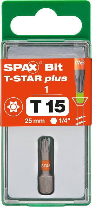Produktbild Spax BIT T-STAR PLUS T15 25mm S