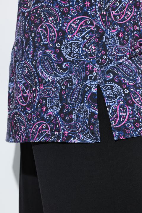 Actual product image Ulla Popken Matte Jersey Paisley Empire A-Line Tunic (46, 48)