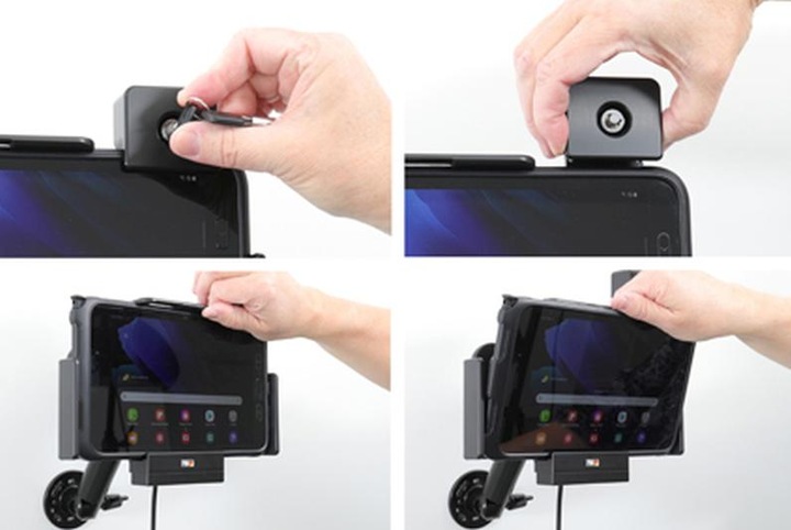 Actual product image Brodit Holder active Samsung Galaxy Tab Active 2 3 Molex Pogo Pin