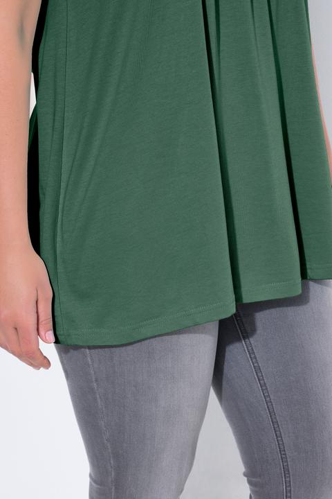 Actual product image Ulla Popken Essential Front Pleat Tee (62)