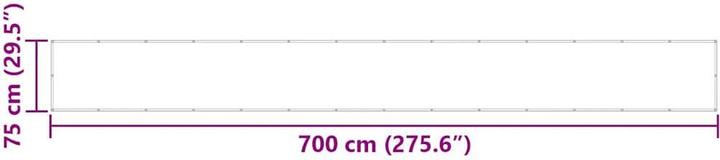 Produktbild vidaXL Balkon Sichtschutz (700 cm)