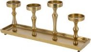 Cepewa Adventsleuchter, Alu, gold, Deluxe, ca. 54cm Breit