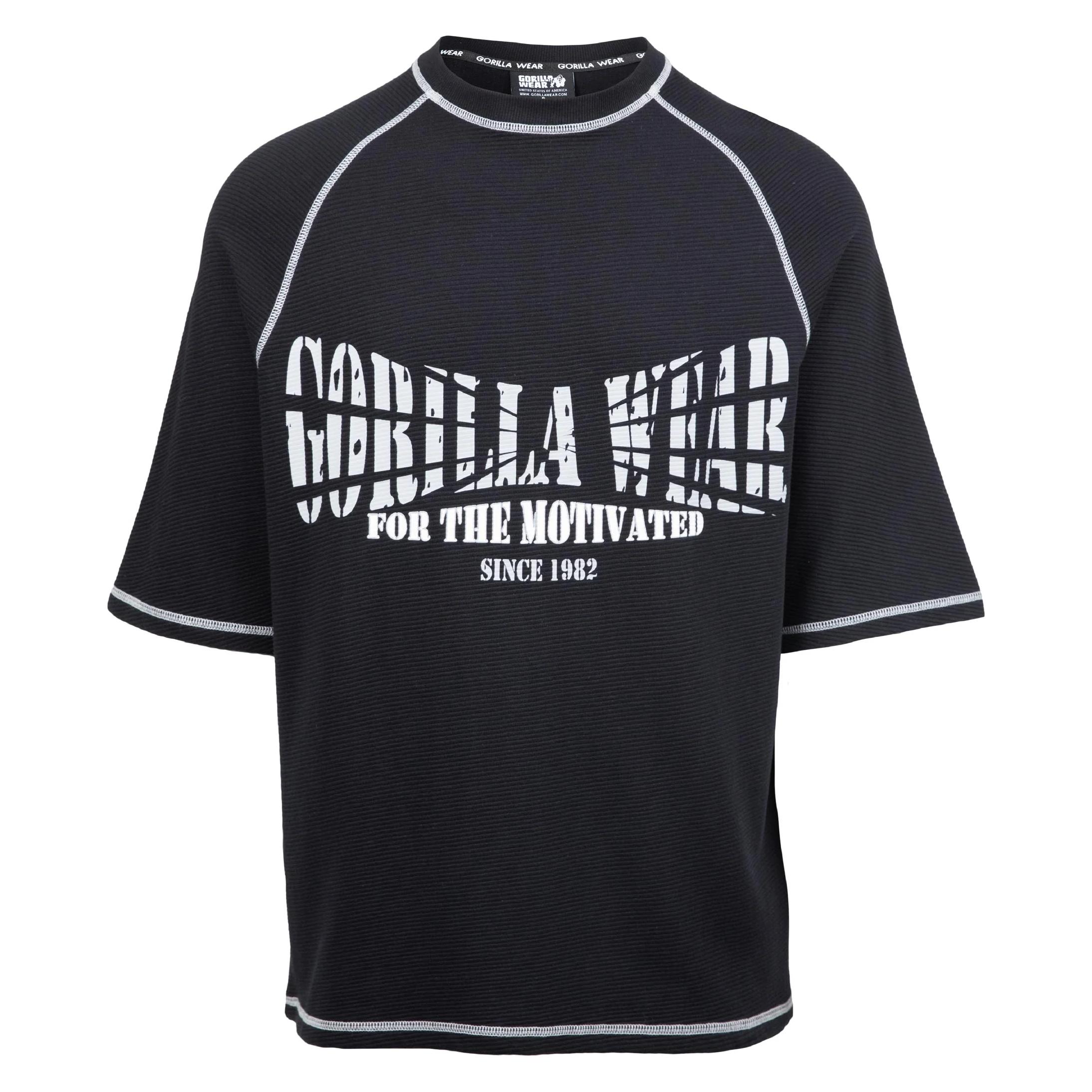 Gorilla Wear, Herren, Sportshirt, Finley Oversize T-Shirt - Schwarz / Grau (M), Grau, Schwarz, M