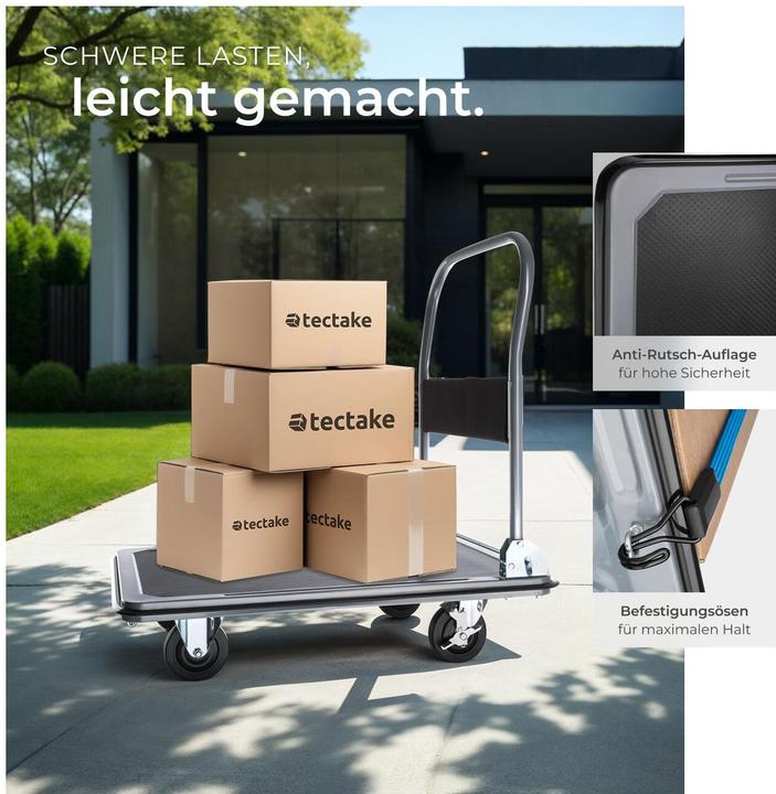 Produktbild tectake Plattformwagen (300 kg)