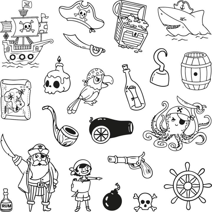 Image du produit Aladine Tampon enfant Funny Pirates