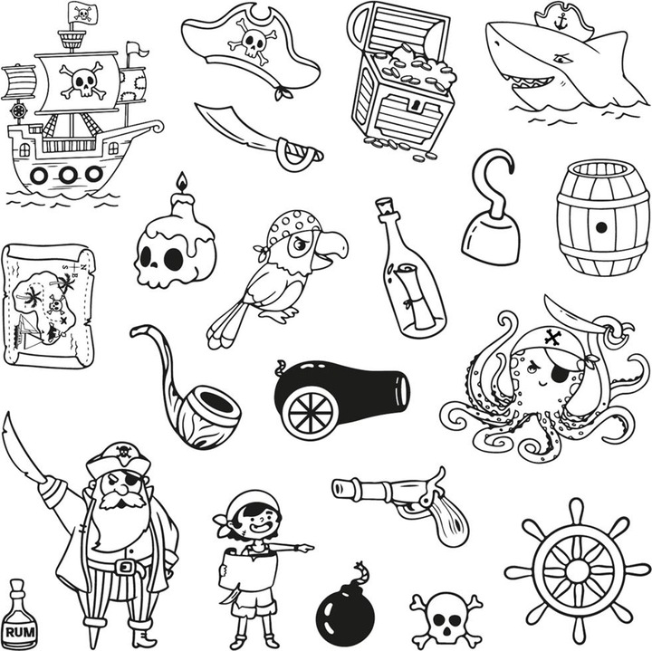 Produktbild Aladine Kinder Stempel Funny Piraten
