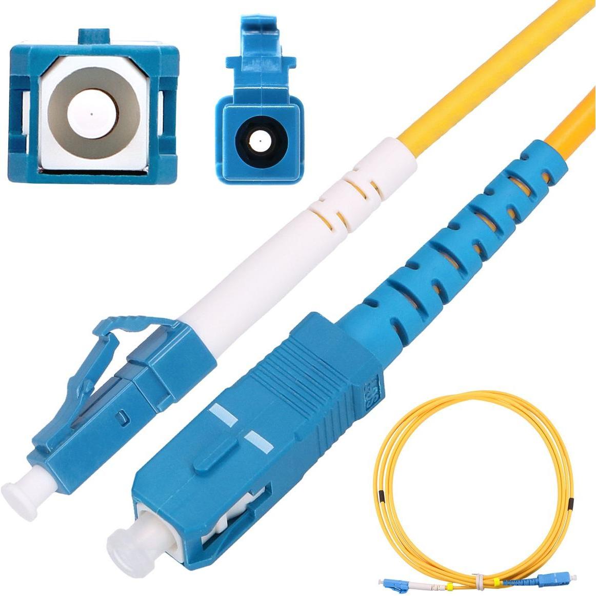 Extralink LC/UPC-SC/UPC Patchcord Jednomodowy, Simplex, G652D, 3mm, 3m (S/UTP, CAT6e, 3 m), Netzwerkkabel