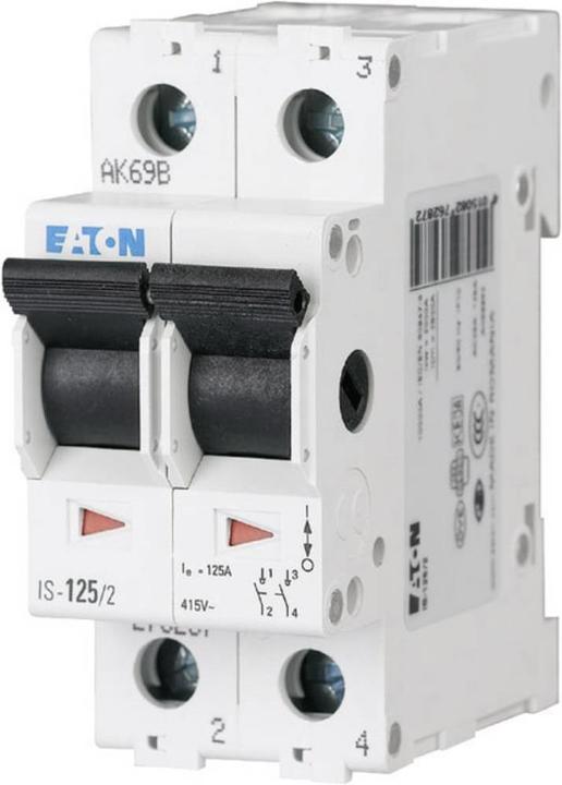 Actual product image Eaton Main switch gray 2 pole 20 A
