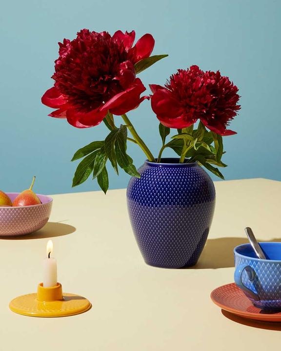 Actual product image Lyngby Rhombe Colour vase mørk blå H16,5 cm (1x)