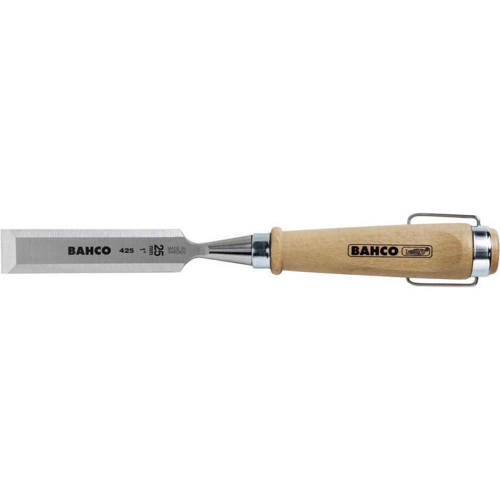 Bahco, Beitel + Handhobel, Stechbeitel mit Holzgriff, 22 mm (22 mm)