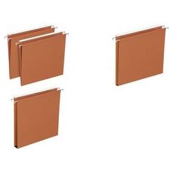 Elba, Ordner Zubehör, Dossiers suspendus DEFI FLEX, pour tiroir, fond 30 mm orange, carton kraft 230 g/m2, entr'axe: 330...