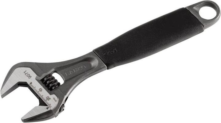 Produktbild Bahco ERGO 27-mm-Rollgabelschlüssel mit Zentralmutter und Gummigriff, phosphatiert, 208 mm (27 mm)