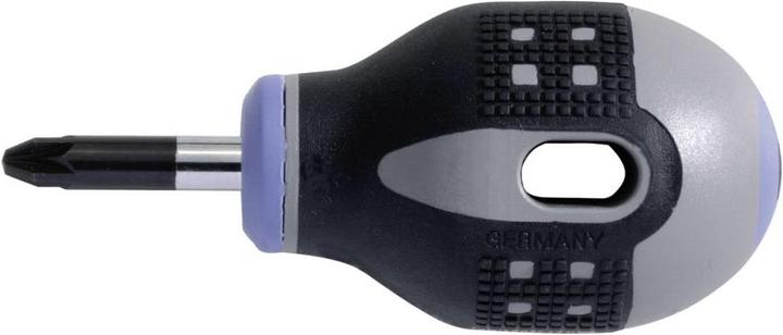 Produktbild Bahco ERGO Pozidriv Schraubendreher mit kurzem Gummigriff, PZ1 x 25 mm (Pozidriv-Kreuzschlitz (PZ))