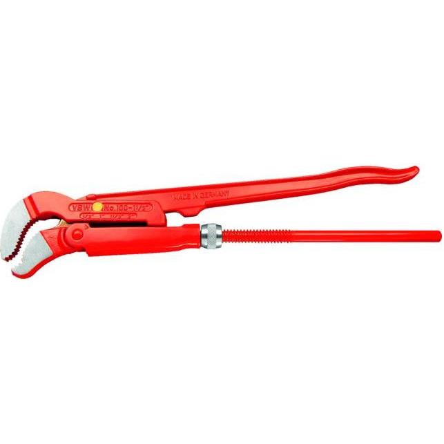 VBW, Zange, Eckrohrzange mit S-förmigem Maul (440 mm)