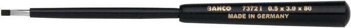 Produktbild Bahco Präzisions-Schraubendreher für Schlitzschrauben mit Kunststoffgriff, 0,4 mm x 2 mm x 63 mm (Schlitzschrauben)