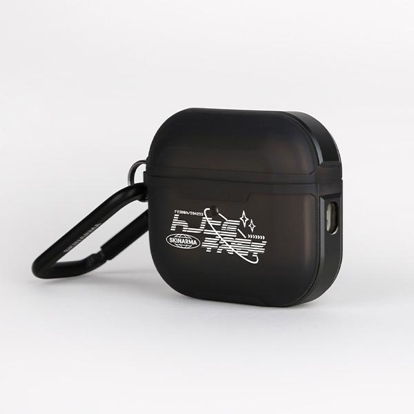 Skinarma case Kinzoku AirPods Pro 2 smoke (Manicotto per cuffie), Borsa per cuffie + Copertura protettiva, Nero