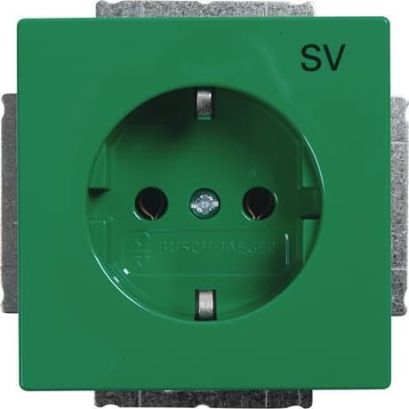 Actual product image Busch-Jaeger SCHUKO® socket outlet insert with imprint 2CKA002011A6260