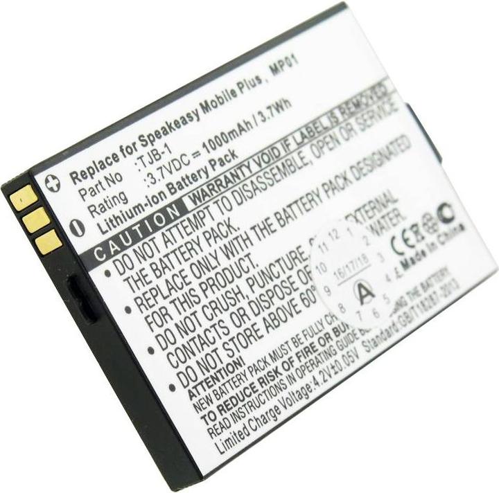 Actual product image AccuCell Mobile Phone Battery Swissvoice MP01 Battery TJB-1