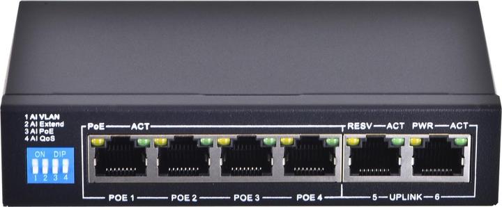 Immagine prodotto Extralink EX.14831 switch di rete non gestito L2 Fast Ethernet (10/100) Power over Ethernet (PoE) (6 Porti)