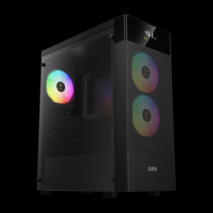Image du produit Gamdias Boitier Moyen Tour ATX Aura GC5 Elite RGB avec panneau vitré (Noir) (ATX)