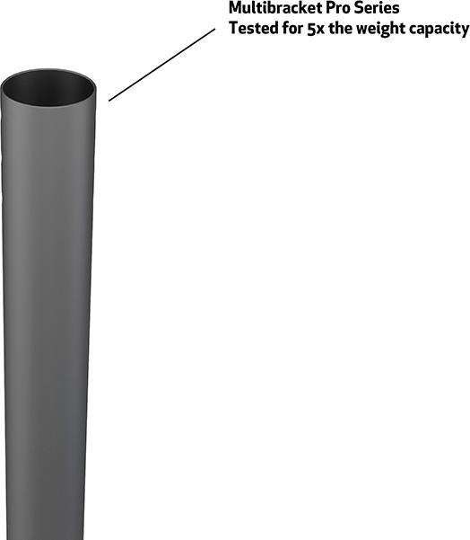 Actual product image Multibrackets Ceiling bracket, 40"-110", black, max 80 kg