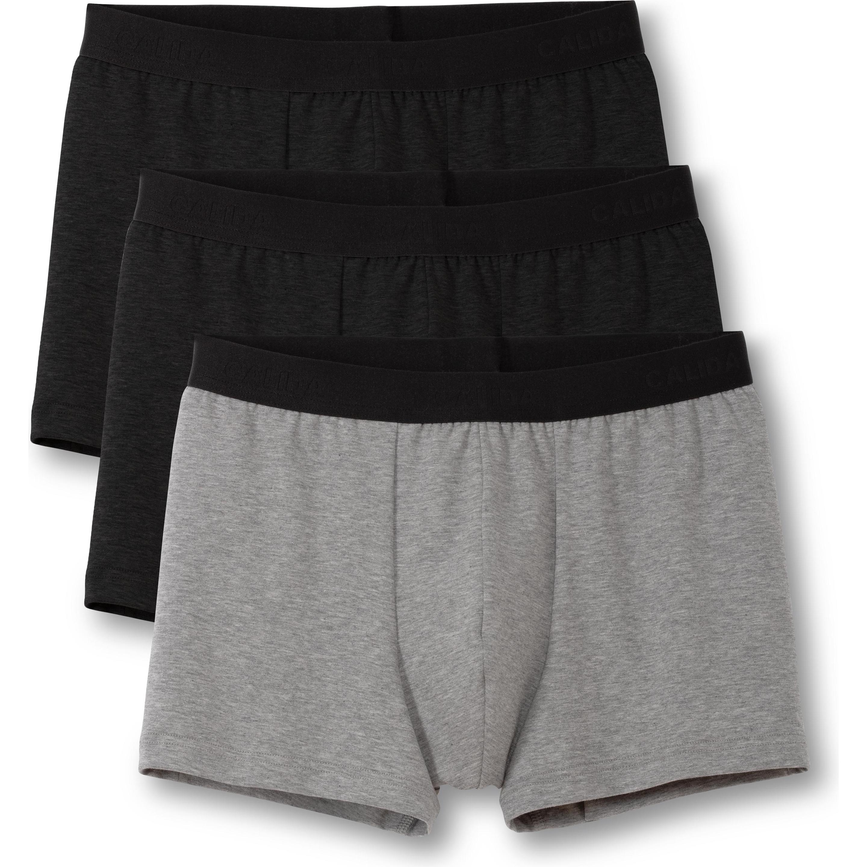 Calida, Herren, Unterhosen, Natural Benefit, Schwarz, (XXL, 3er Pack)