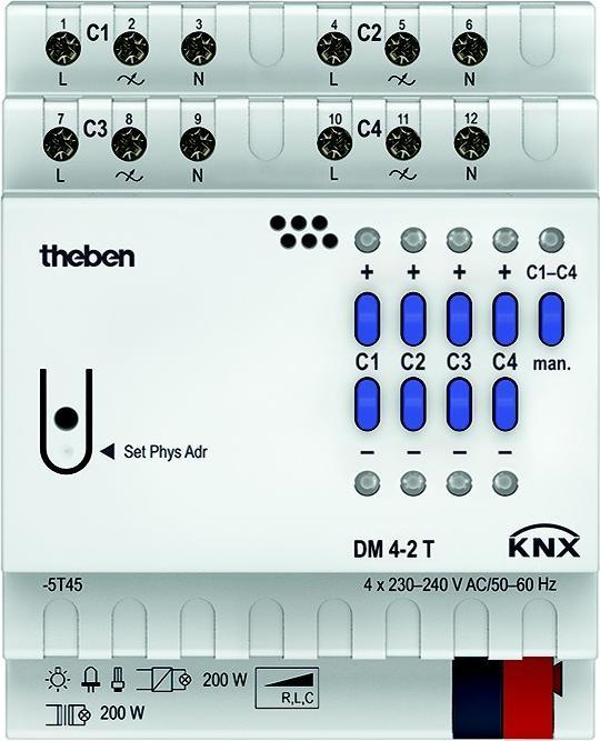 Actual product image Theben DM 4-2 T KNX (Dimming actuator)