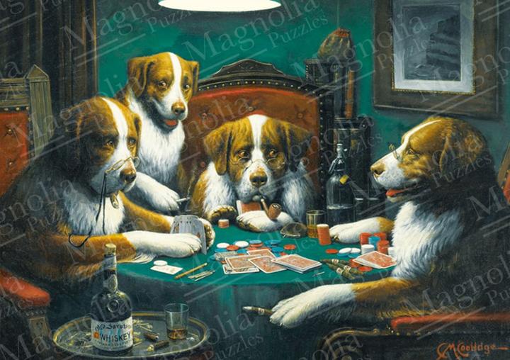 Immagine prodotto Magnolia Puzzle 1000 pezzi Cani che giocano a poker (1000 pezzi)