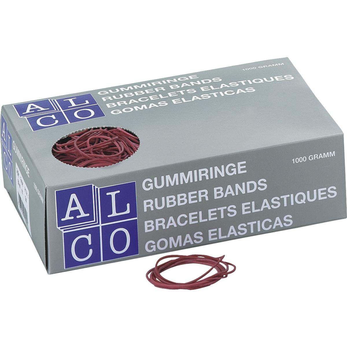 Magni, Gummiband, ALCO-Albert 744 - Gummiringe rot Ø 50 mm, 1 Kilo, rot (1 Stk.)