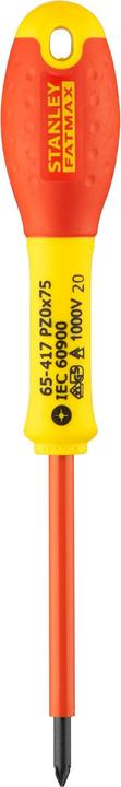 Produktbild Stanley Schraubendreher FatMax isoliert PZ0 75mm (Pozidriv-Kreuzschlitz (PZ))