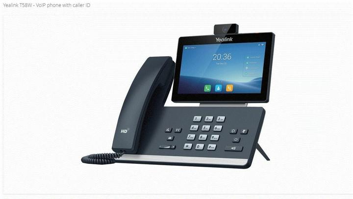 Image du produit Yealink T58W Téléphone VoIP avec identification de l'appelant