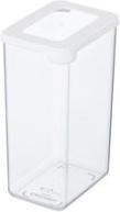 Gastromax Trockenvorratsdose, 1,65 Liter, transparent/weiss Dose transparent, weisser Deckel mit Sichtfenster (1.65 l)