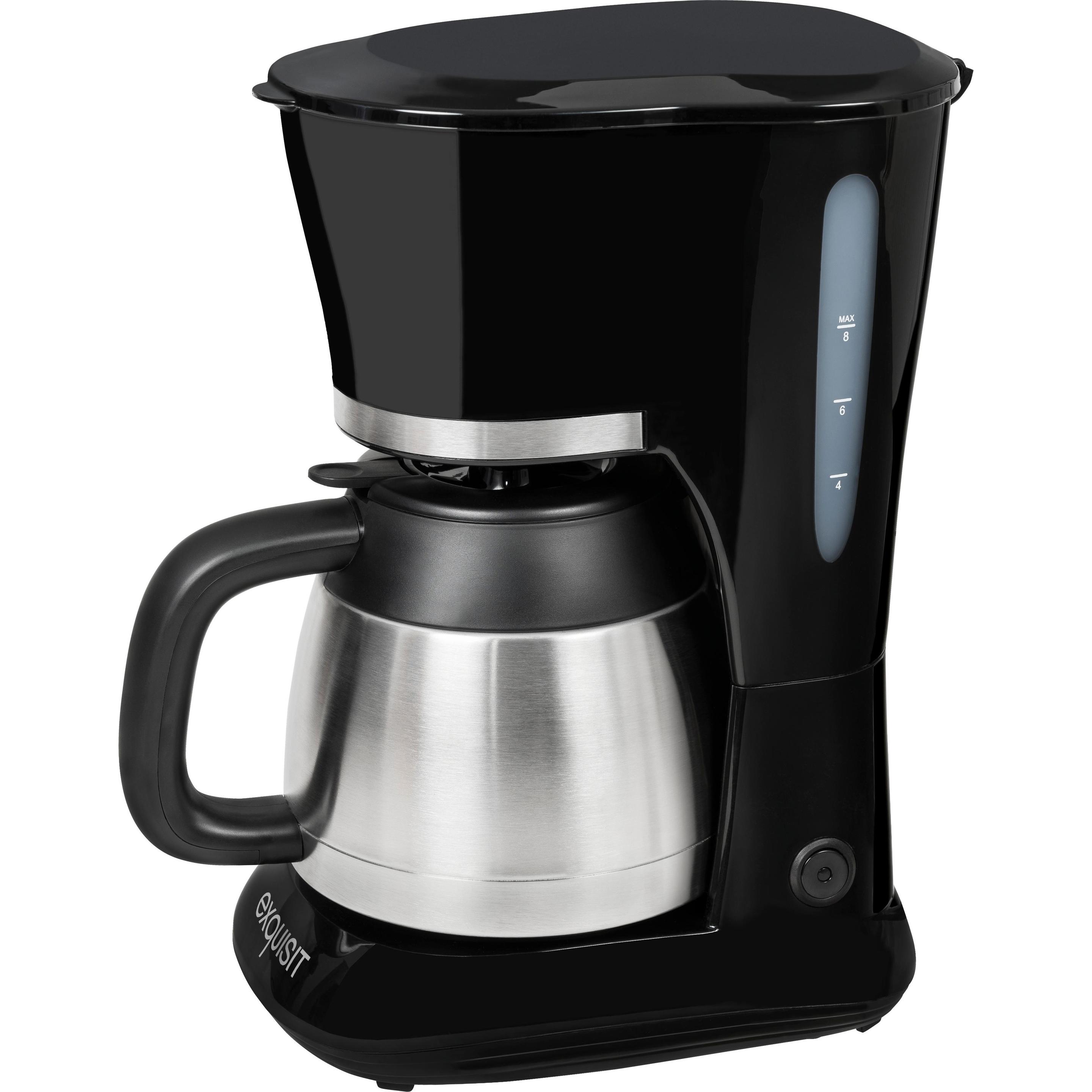 Exquisit KA 6501, Filterkaffeemaschine, Schwarz