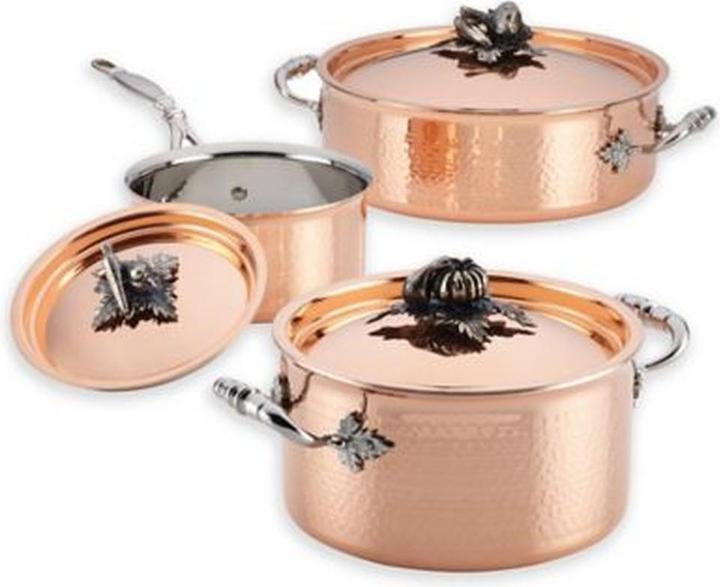 Ruffoni Opus Cupra Pannenset (Set de poêles + casseroles, Acier inoxydable, Cuivre)