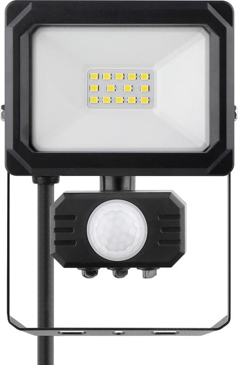 Actual product image Steffen Aussenwandleuchte LED 10W mit PIR 120° sw (1100 lm, IP65)