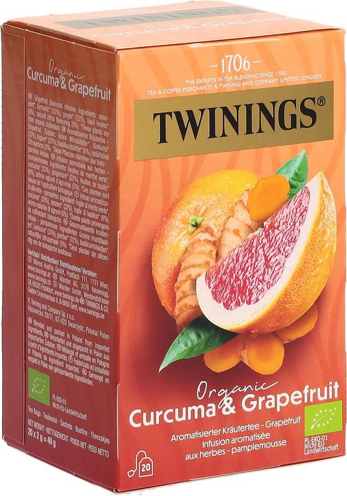 Immagine prodotto Twinings Curcuma & Pompelmo Biologico 20 Btl 2 g (40 g)